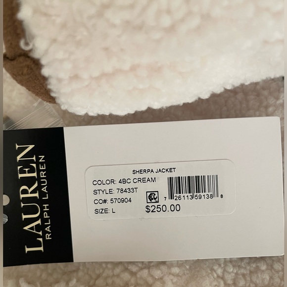 NWT Ralph Lauren Faux Shearling Funnelneck Coat - Picture 9 of 16